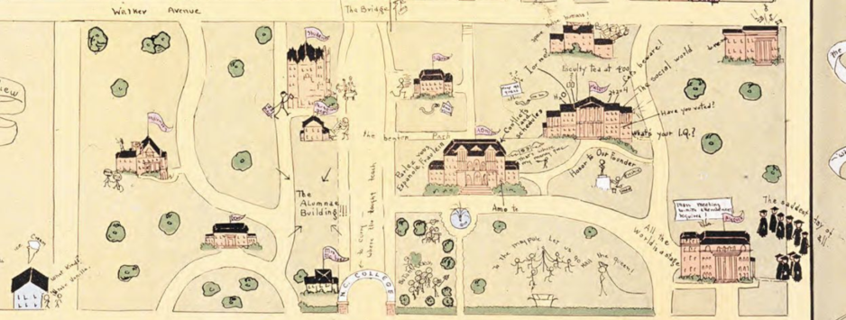 Woman’s College of the University of North Carolina, Campus Map