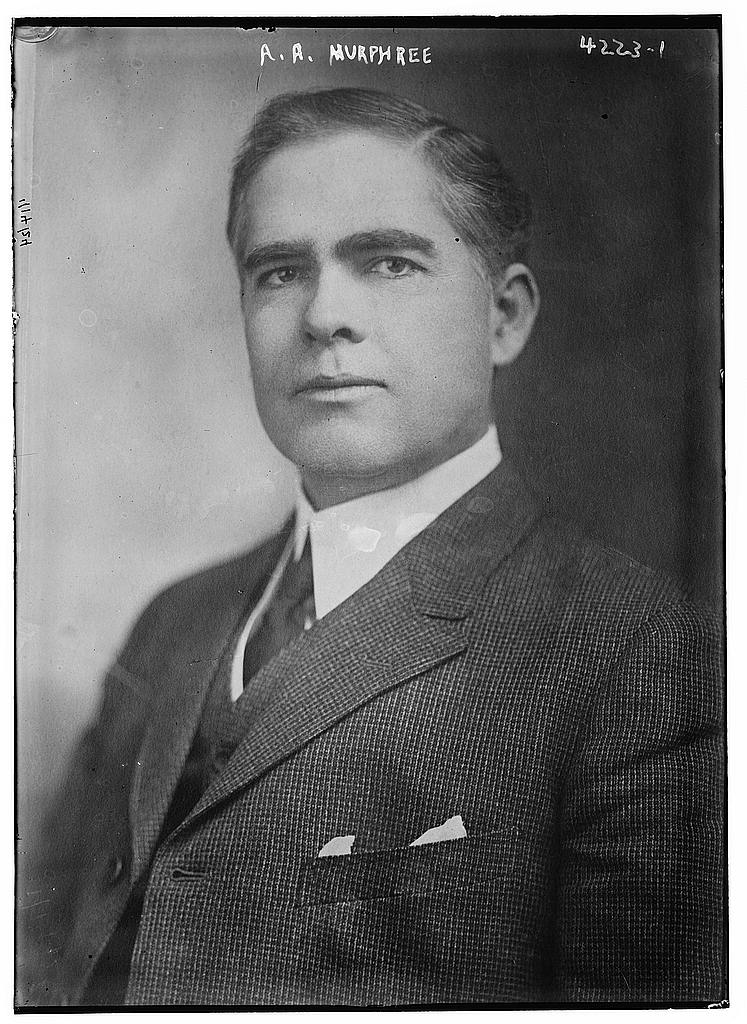 Black and white photograph of Albert Alexander Murphree (1870-1927), a college professor and university president.